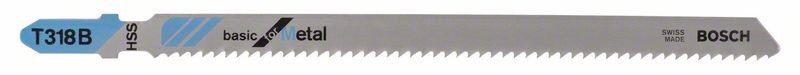 BOSCH JIGSAW BLADE T318B SHEET METAL UP TO 6MM ( PKT 5)